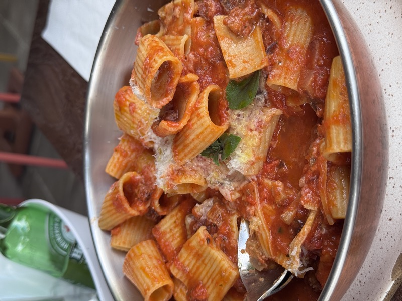 Eating pasta